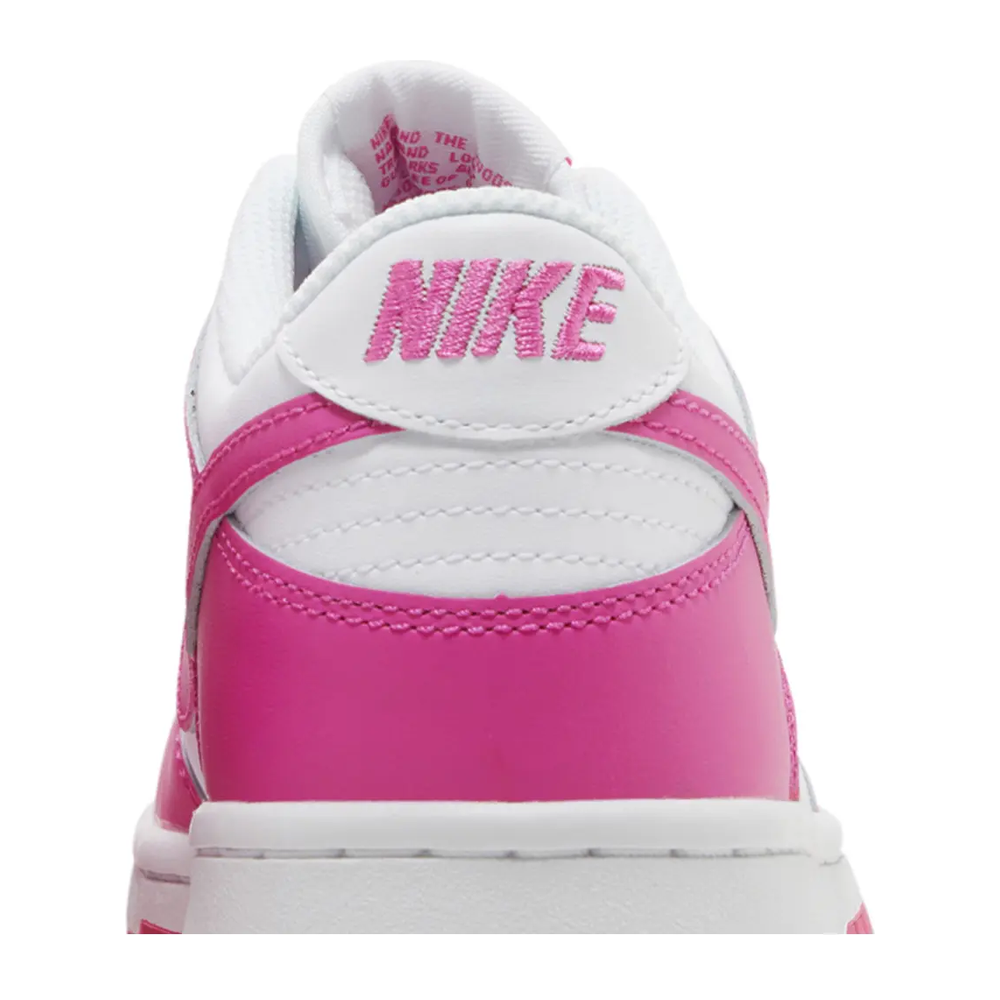 Nike Dunk Low (GS) 'Laser Fuchsia' sneaker, alternate view 9