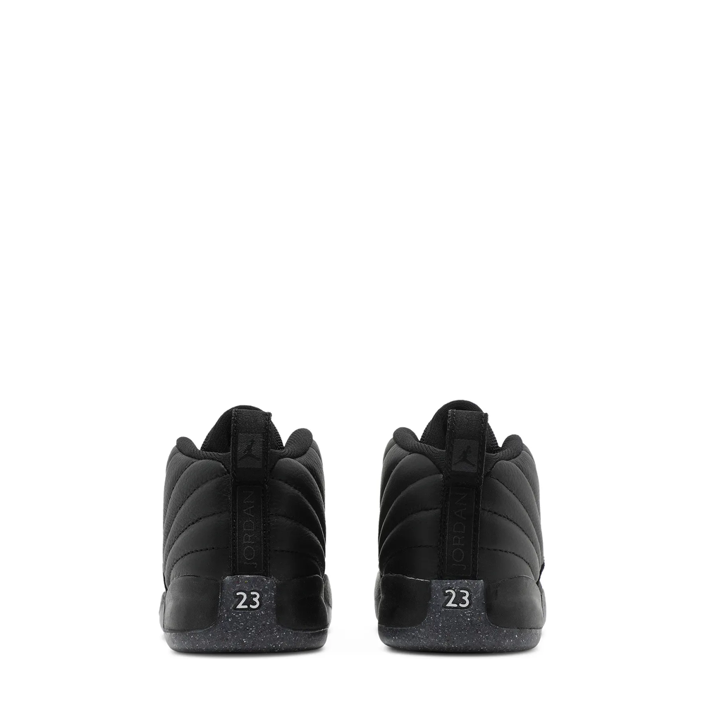 Air Jordan 12 Retro (TD) 'Black Bright Crimson Grey' sneaker, alternate view 5