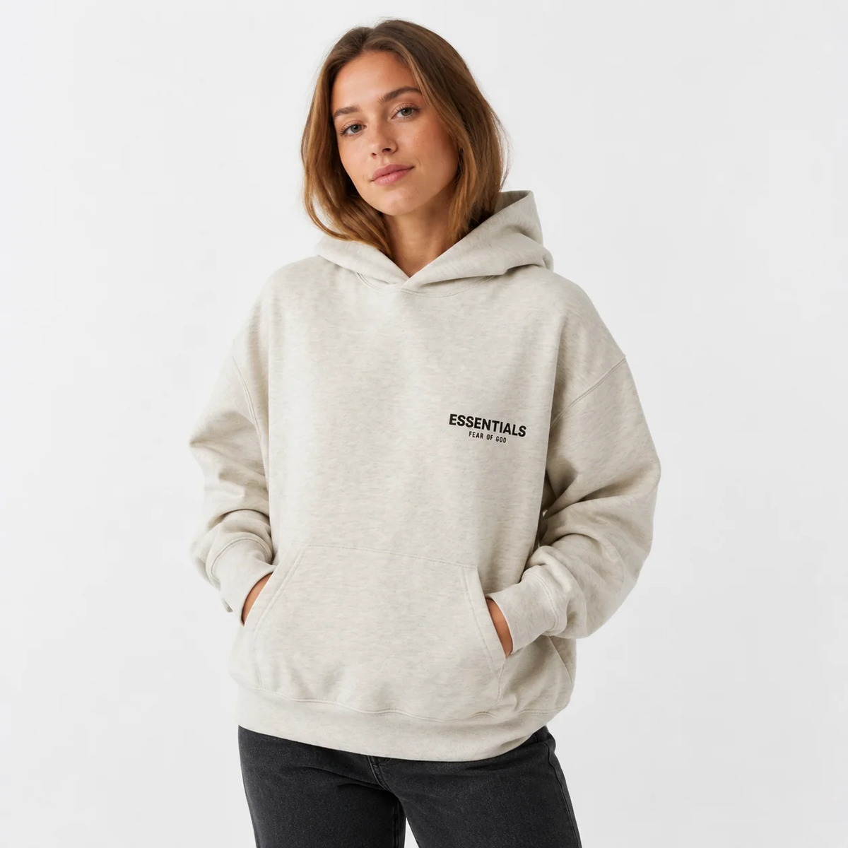 Essentials Hoodie 'Light Oats'