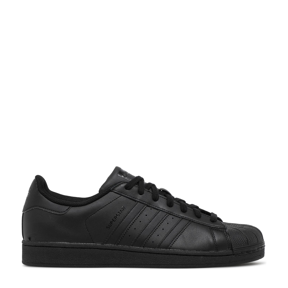 Superstar Foundation 'Core Black' sneaker, side view