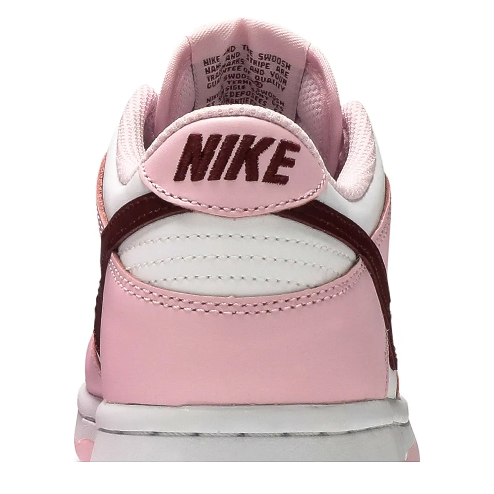 Nike Dunk Low (GS) 'Pink Foam/Dark Beetroot/White' sneaker, alternate view 7