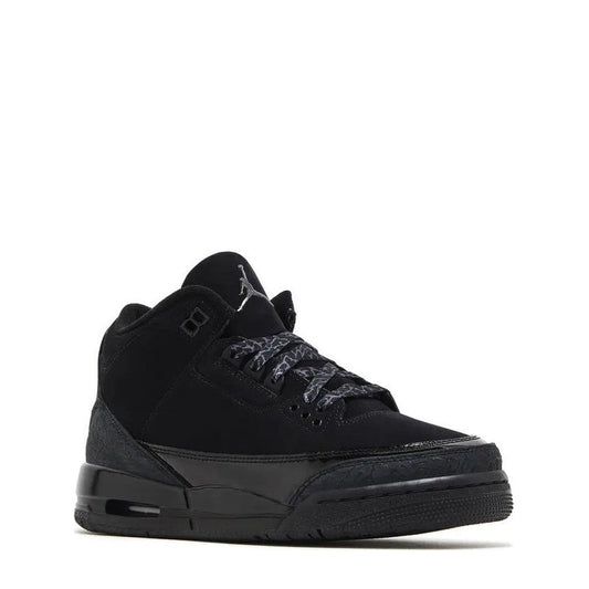 Air Jordan 3 Retro (GS) 'Black Cat' - 75% Scale - Angle 2