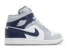 NIKE JORDAN 1 MID " WOLF GREY MIDNIGHT NAVY "