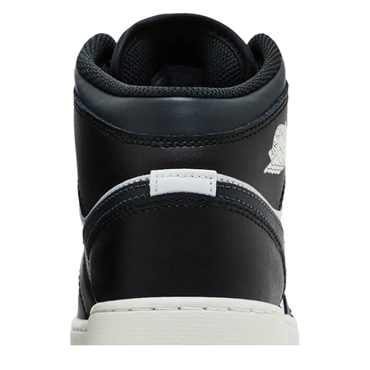Air Jordan 1 Mid (GS) 'Black White' sneaker, alternate view 9