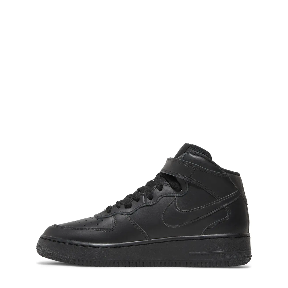 Nike Air Force 1 Mid (GS) 'Black' sneaker, alternate view 5