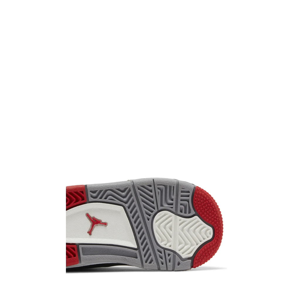 Air Jordan 4 Retro (TD) 'Black Fire Red Grey' sneaker, alternate view 7