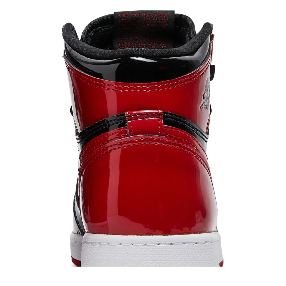 Air Jordan 1 Retro High OG (GS) 'Black Varsity Red White' sneaker, alternate view 9