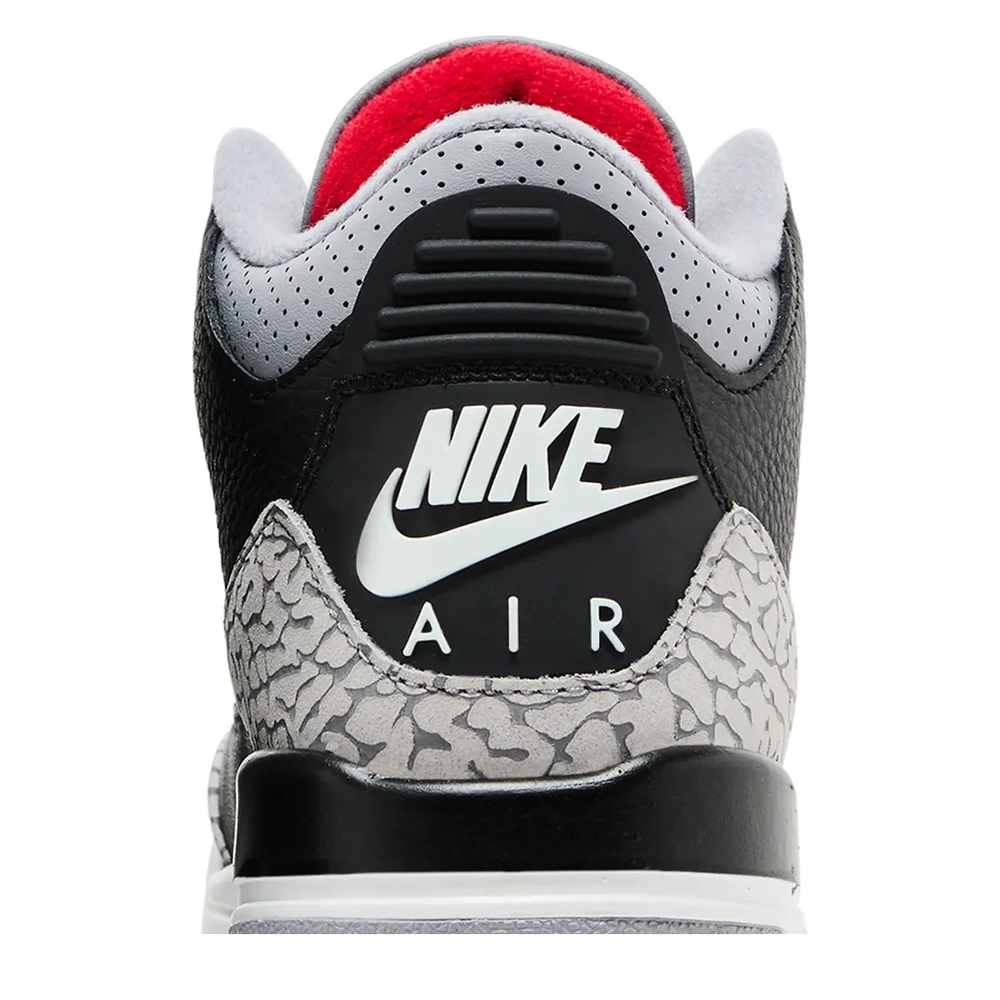 Air Jordan 3 Retro OG (GS) 'Black Cement' sneaker, alternate view 9