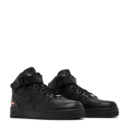 Nike Air Force 1 Mid x Supreme 'Box Logo Triple Black' sneaker, alternate view 9