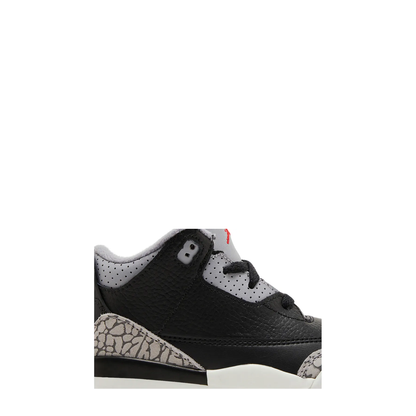 Air Jordan 3 Retro (TD) 'Black Fire Red Cement Grey' sneaker, alternate view 5