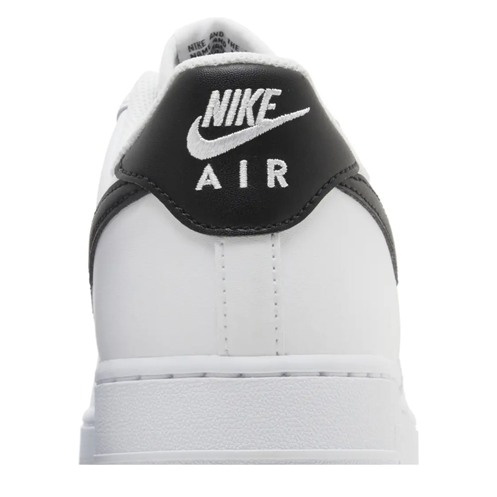 Nike Air Force 1 '07 'White Black' sneaker, alternate view 7