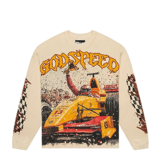 Godspeed Finishline LS Long Sleeve Tee - Bone - Perfectly Aligned