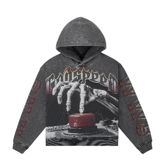 God Speed Hoodie 'Grey' - Perfectly Aligned