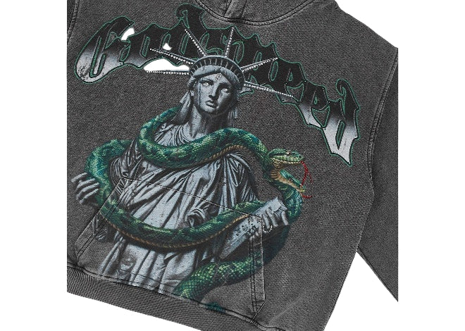 Godspeed Top 5 Slizzy VVS Hoodie 'Grey Wash' Men's Hoodie