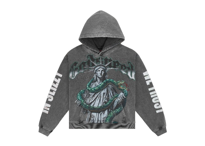 Godspeed Top 5 Slizzy VVS Hoodie 'Grey Wash' Men's Hoodie