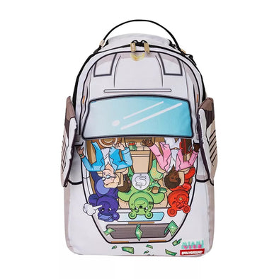 Sprayground Unisex Miami Vice Wings Up DLXSV Backpack 910B5650NSZ White/Blue