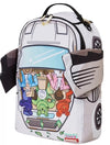 Sprayground Unisex Miami Vice Wings Up DLXSV Backpack 910B5650NSZ White/Blue