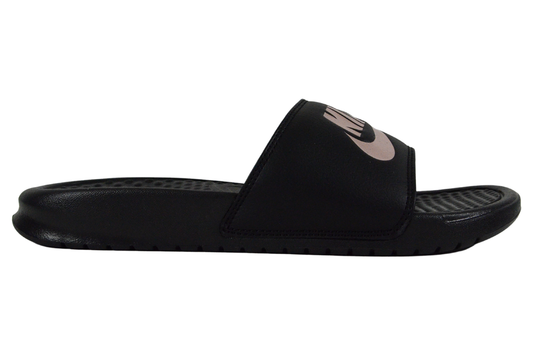 NIKE WMNS BENASSI JDI "BLACK/ROSE GOLD"