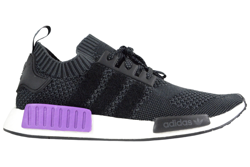 Adidas nmd_r1 primeknit top core black purple