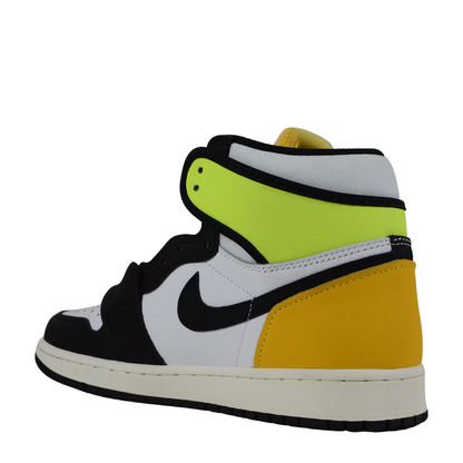 Air Jordan 1 Retro High OG 'White/Black-Volt/University Gold' - 85% Scale - Angle 5