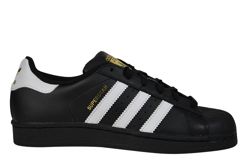 Adidas superstars black white and gold junior Clearance