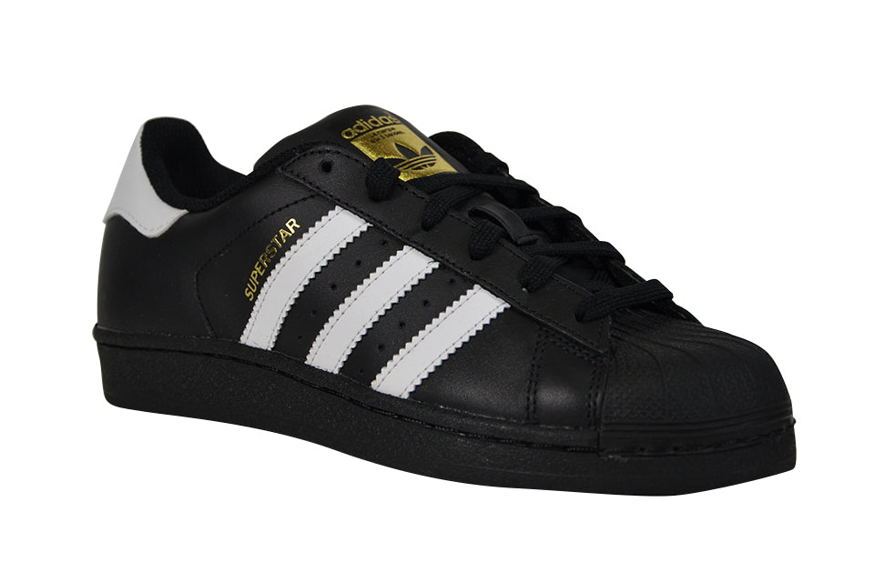 ADIDAS SUPERSTAR JUNIOR "Core Black/Cloud White/Metallic Gold"