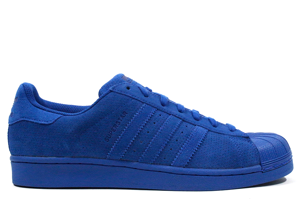 Blue suede adidas sales superstar