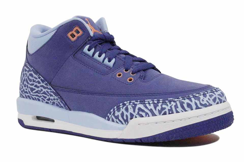 NikeÂ  Air Â Â Jordan 3 Retro GSÂ Kid's Footwear Â Basketball Dk Purple Â Dust  Atomic Pink