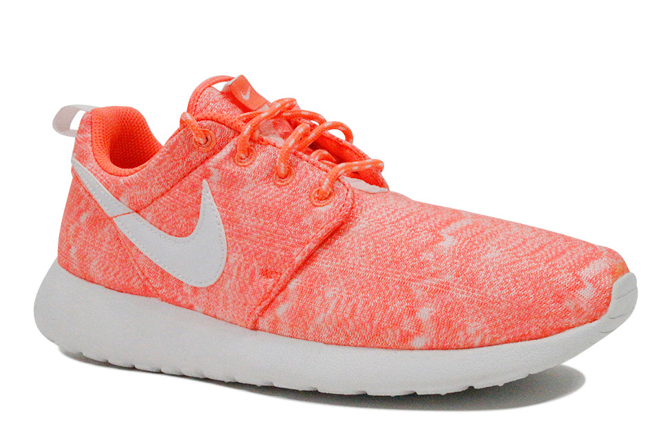 NIKE ROSHE RUN PRINT (GS) "Bright Mango"