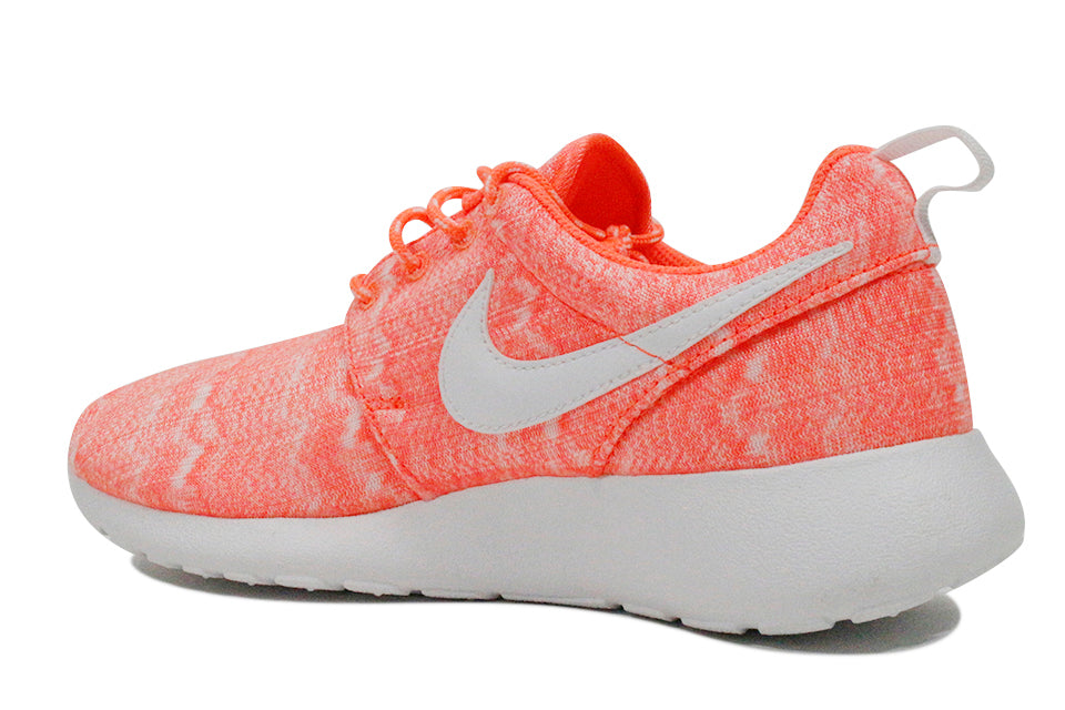 NIKE ROSHE RUN PRINT (GS) "Bright Mango"