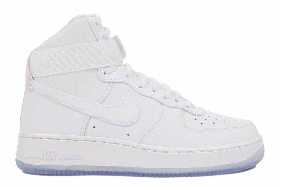 Nike Women's Air Force 1 HI Premium "White/Blue Gum Bottom" by Nike Air Force 1