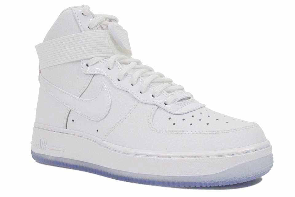 Nike Women's Air Force 1 HI Premium "White/Blue Gum Bottom" by Nike Air Force 1