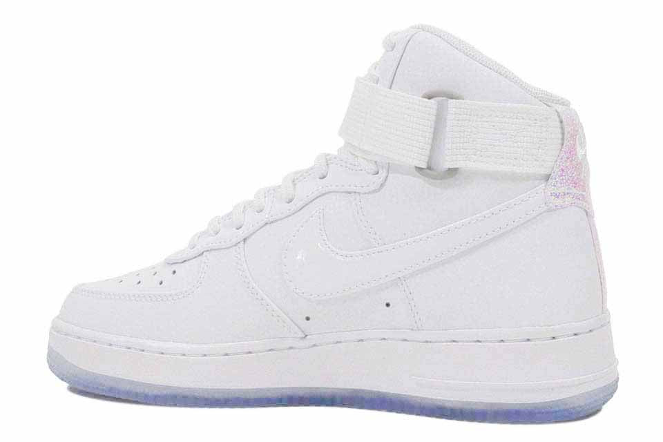 Nike Women's Air Force 1 HI Premium "White/Blue Gum Bottom" by Nike Air Force 1