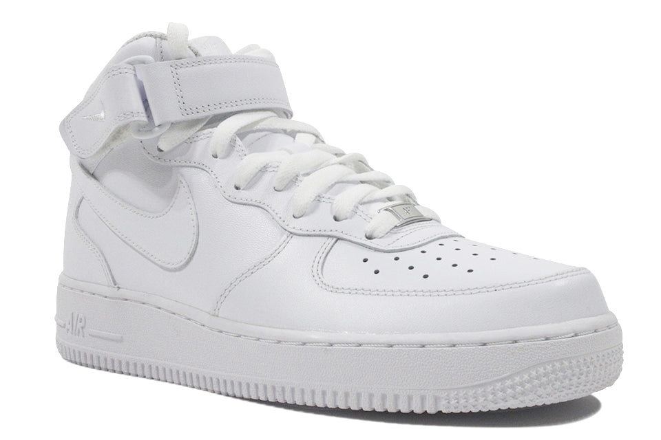 NIKE AIR FORCE 1 07 MID (WMNS) "White/White" by Nike Air Force 1
