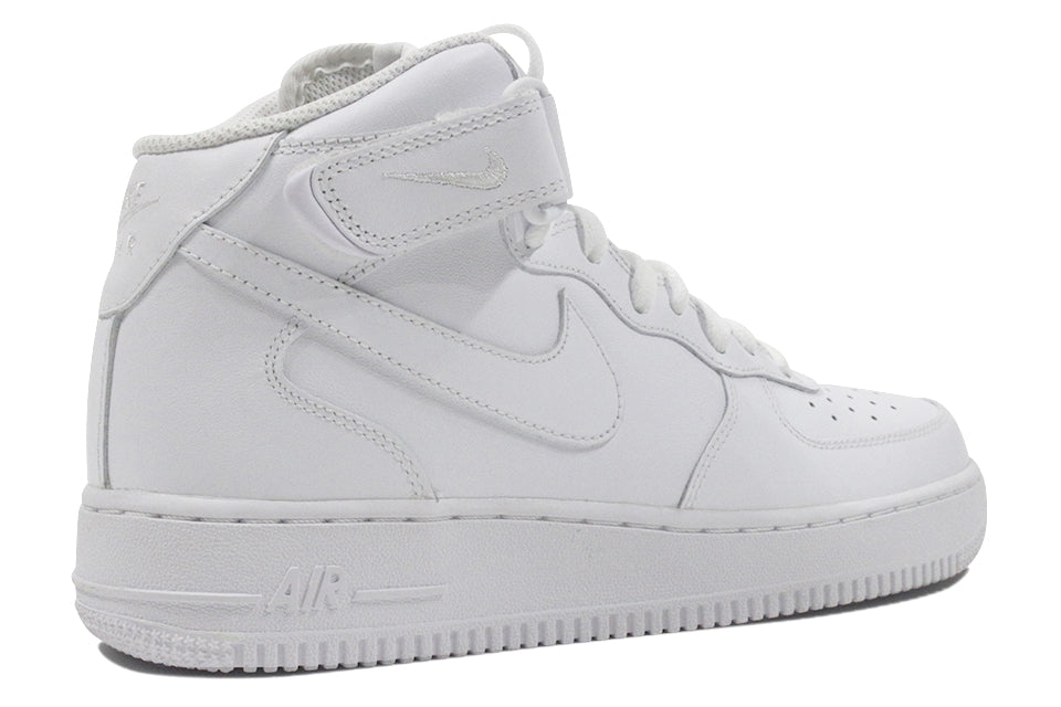 NIKE AIR FORCE 1 07 MID (WMNS) "White/White" by Nike Air Force 1