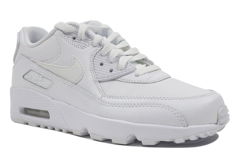 NIKE AIR MAX 90 LTR GS "White/White"