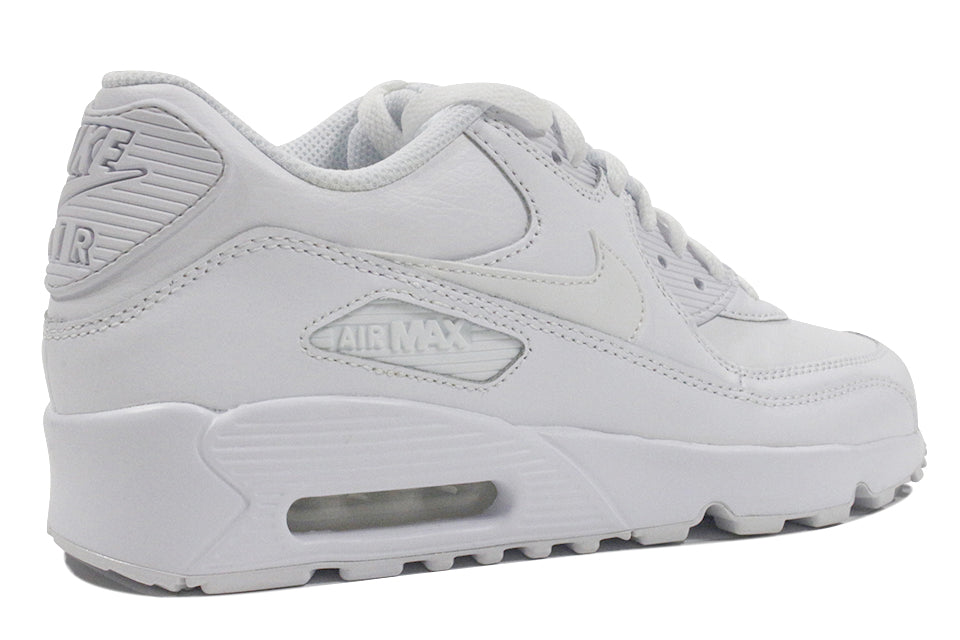 NIKE AIR MAX 90 LTR GS "White/White"