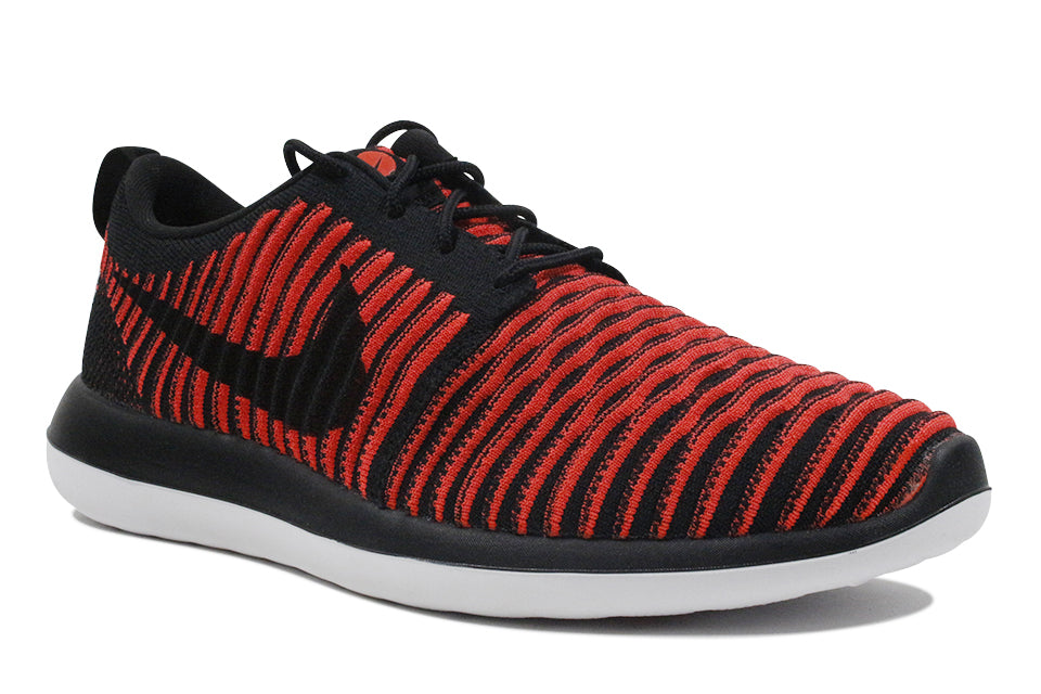 NIKE ROSHE 2 FLYKNIT "Black/Bright Crimson"