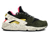 Nike Air Huarache Run PRM “Black/Desert Moss-Solar Red”