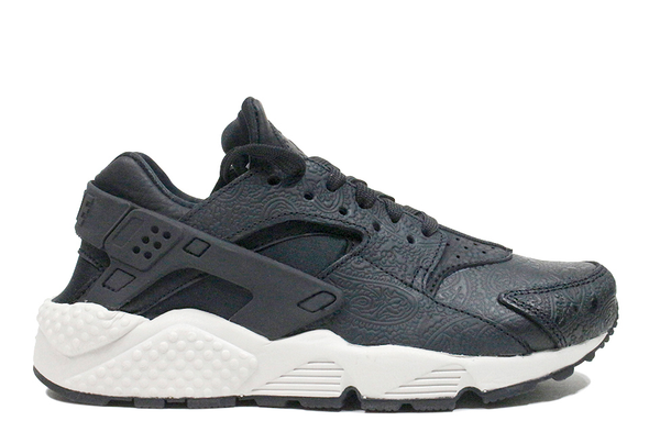 Nike Air Huarache Run Wmns PRM “Black Black Light Bone”