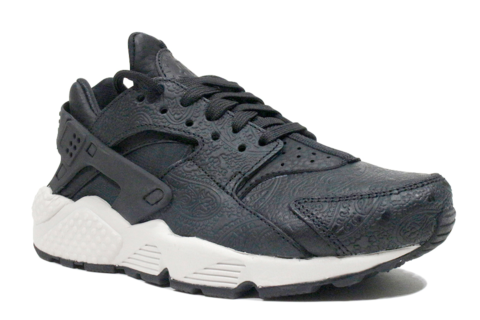 Nike Air Huarache Run Wmns PRM âBlack Black Light Boneâ