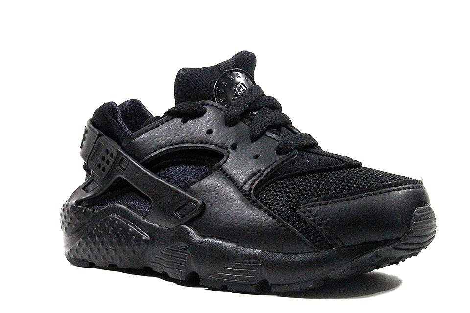 Nike Air Huarache Run "Black/Black" PS by Nike Huarache