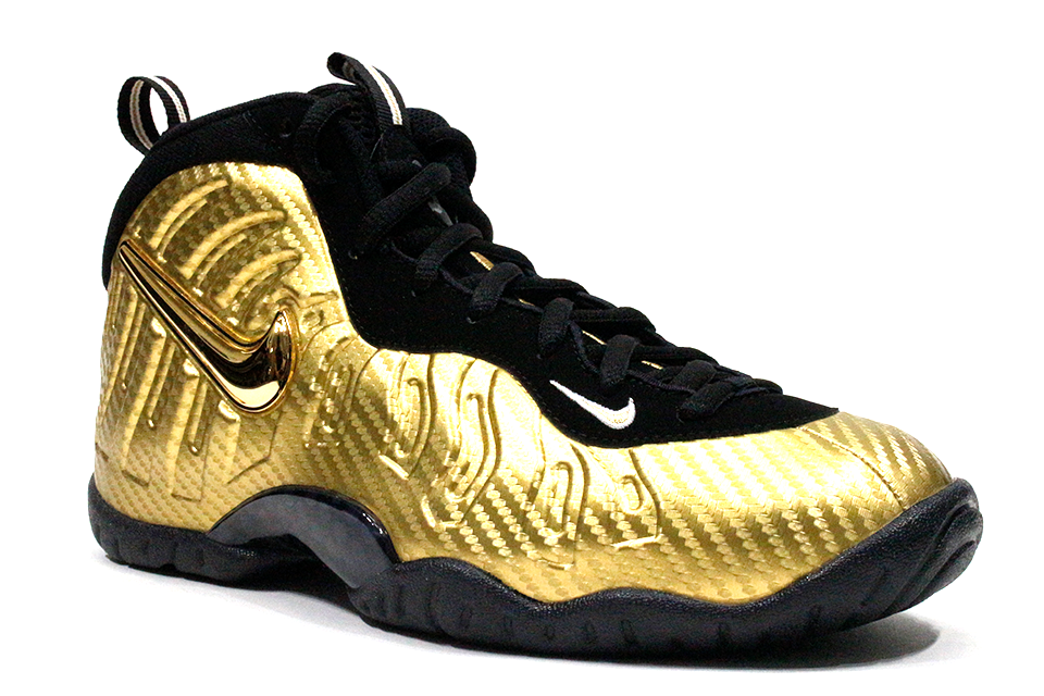 Nike Little Posite Pro Gold Foamposite GS GlobalNYkicks