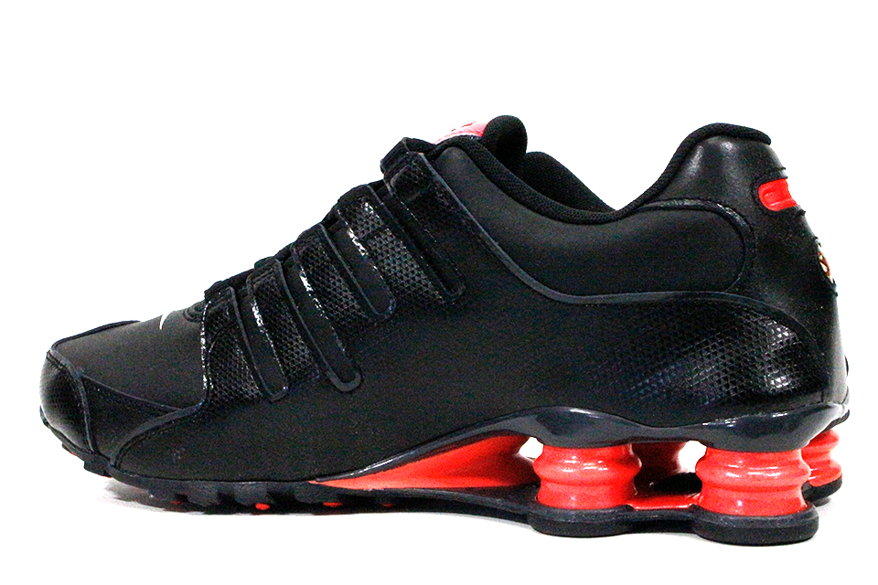 Nike shox nz noir deals rouge