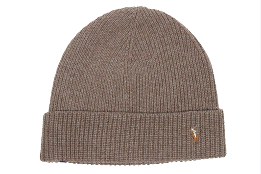 Polo RALPH LAUREN SIGNATURE PONY WOOL BLEND HAT "Beige"
