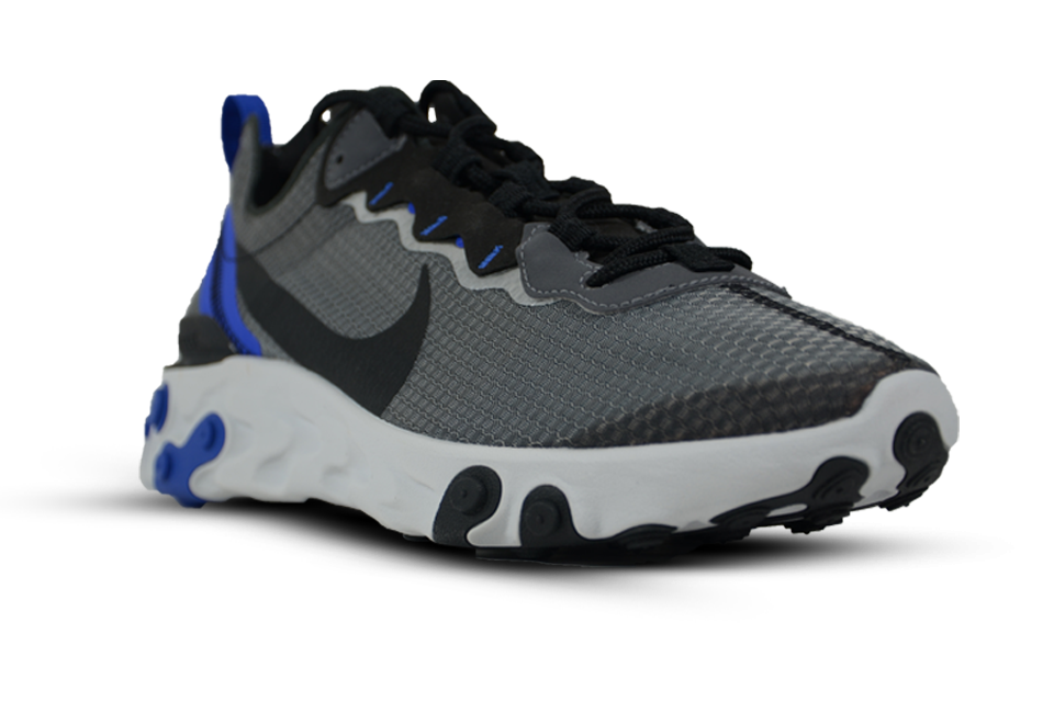 NIKE REACT ELEMENT 55 SE "Black/Racer Blue"