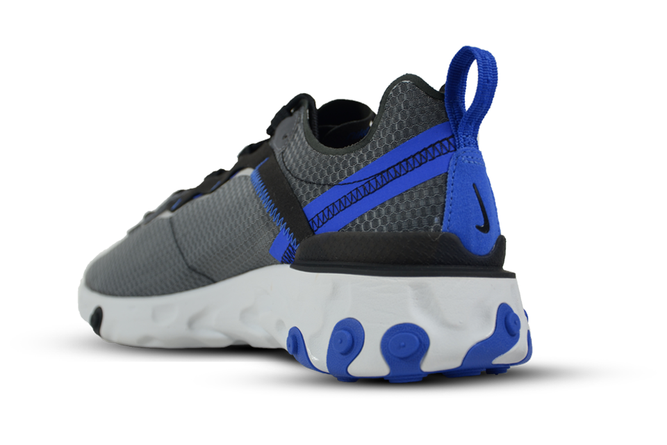NIKE REACT ELEMENT 55 SE "Black/Racer Blue"